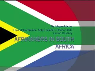 Afrikaners in South Africa
