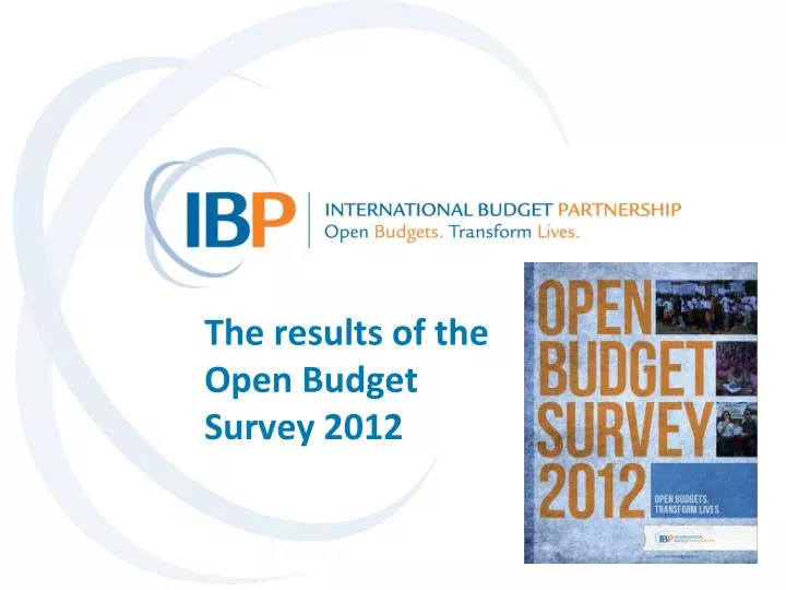 the results of the open budget survey 2012