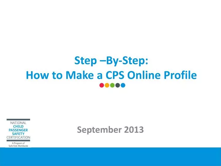 step by step how to make a cps online profile