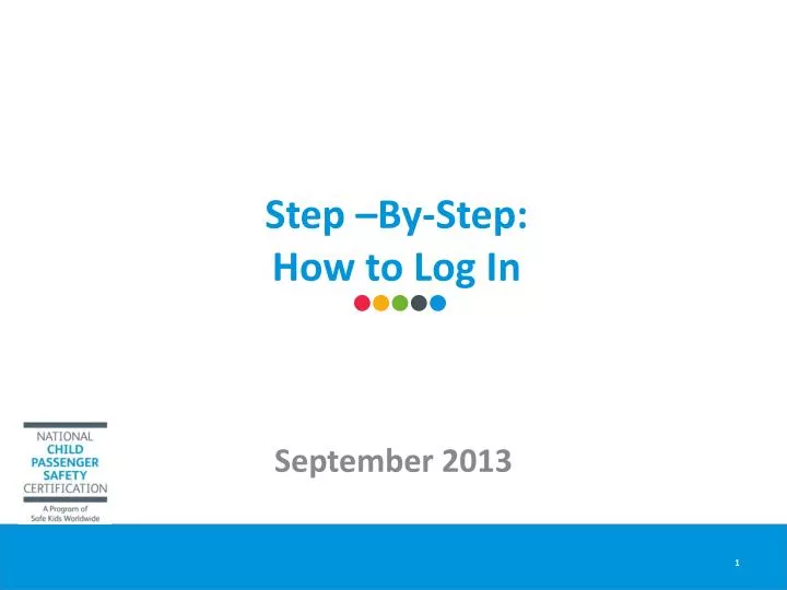 step by step how to log in