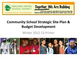 Community School Strategic Site Plan &amp; Budget Development