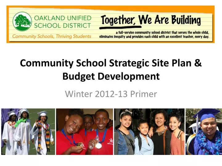 community school strategic site plan budget development
