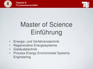 master of science einf hrung