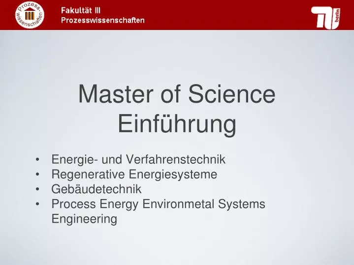 master of science einf hrung