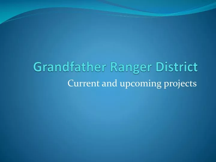 grandfather ranger district