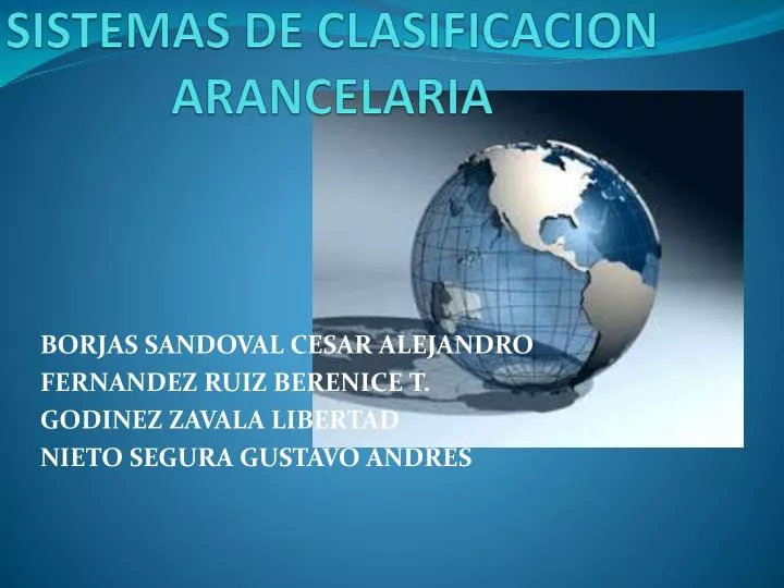 sistemas de clasificacion arancelaria