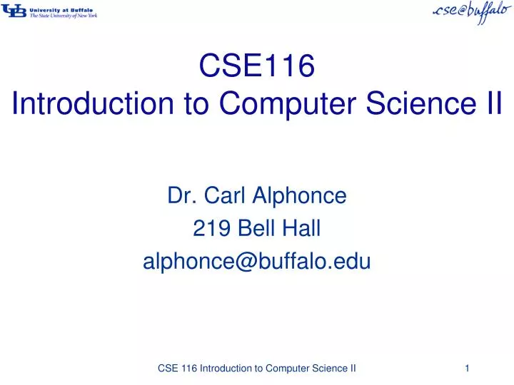 cse116 introduction to computer science ii