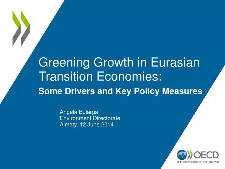 greening growth in eurasian transition economies some drivers and key policy measures