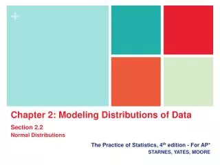 The Practice of Statistics, 4 th edition - For AP* STARNES, YATES, MOORE