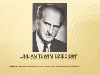 julian tuwim dzieciom