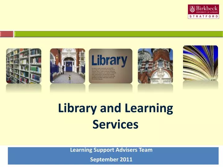 library and learning services