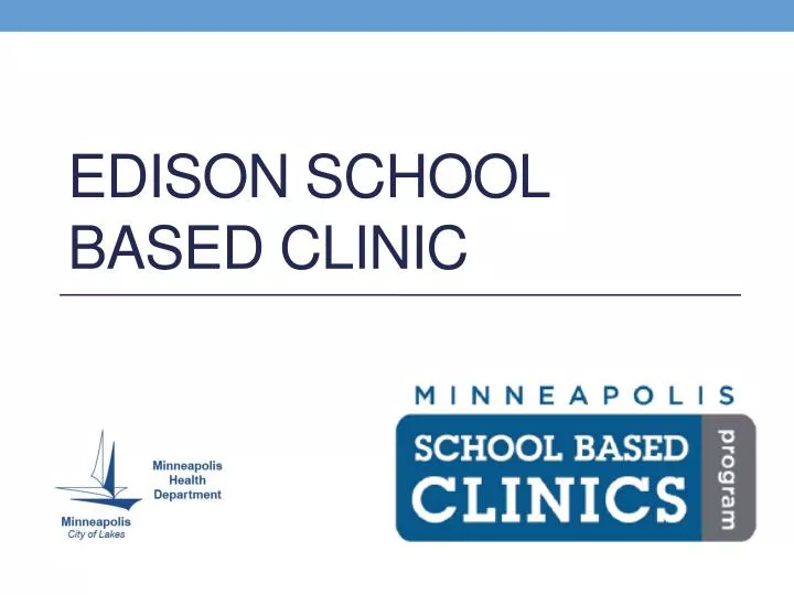 edison school based clinic
