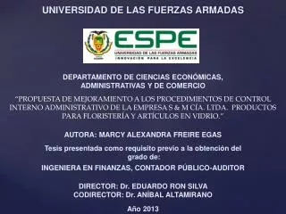 DEPARTAMENTO DE CIENCIAS ECONÓMICAS, ADMINISTRATIVAS Y DE COMERCIO