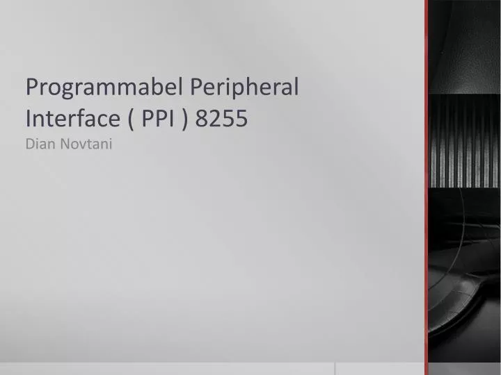 programmabel peripheral interface ppi 8255