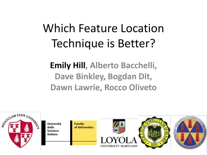 which feature location technique is better