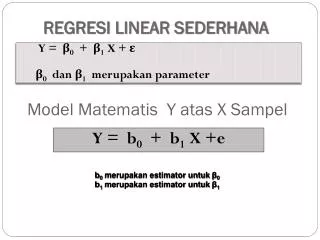 regresi linear sederhana