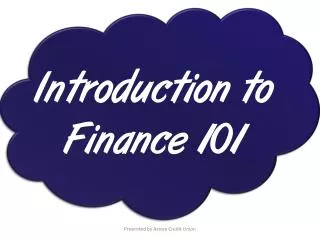 Introduction to Finance 101