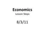 E conomics Lesson Steps - slide 1