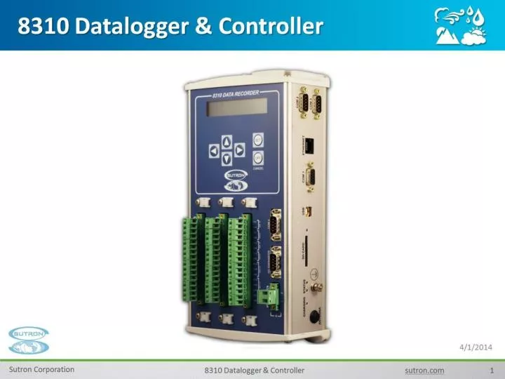8310 datalogger controller