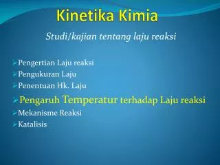 PPT - KINETIKA REAKSI KIMIA PowerPoint Presentation, Free Download - ID ...