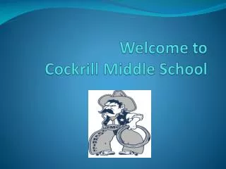 Welcome to Cockrill Middle School