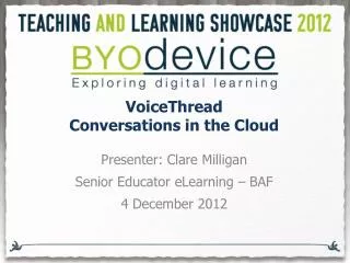VoiceThread Conversations in the Cloud