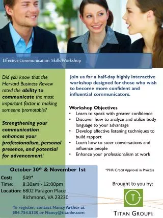 Effective Communication Skills Workshop