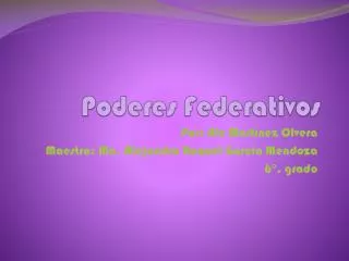 poderes federativos
