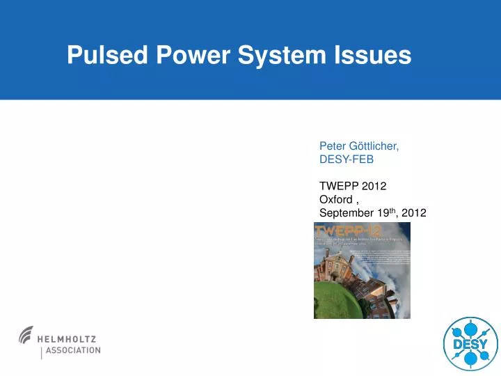 pulsed power system issues