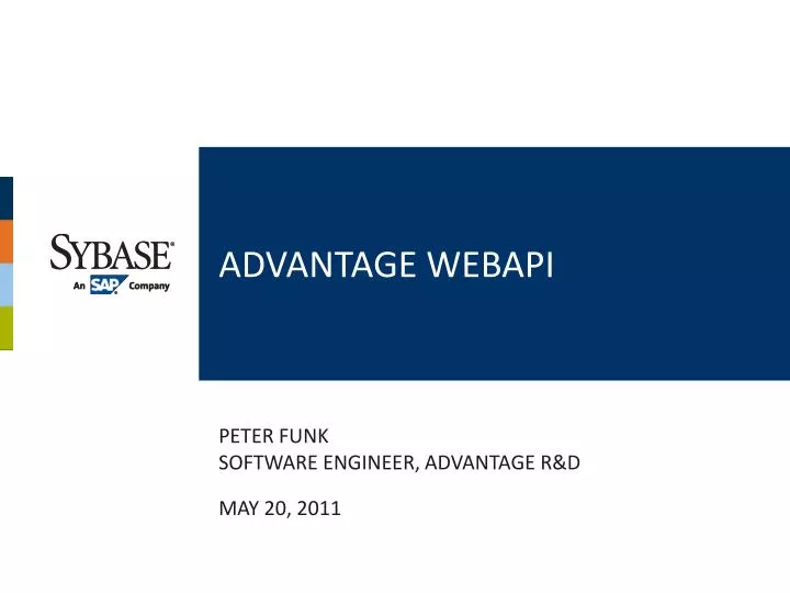 advantage webapi