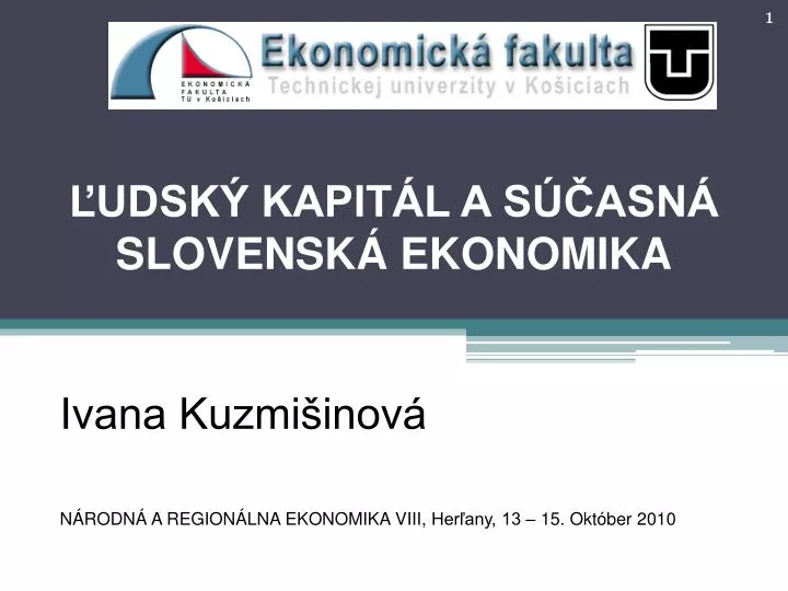 udsk kapit l a s asn slovensk ekonomika
