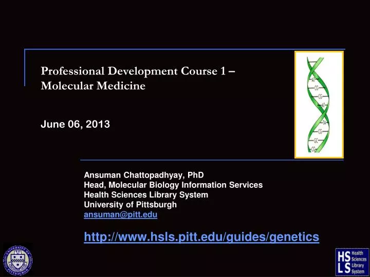 professional development course 1 molecular medicine june 06 2013