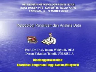 metodologi penelitian dan analisis data