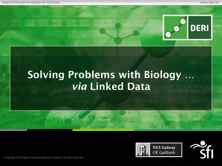 solving problems with biology via linked data
