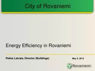 Energy Efficiency in Rovaniemi