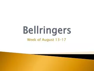 Bellringers