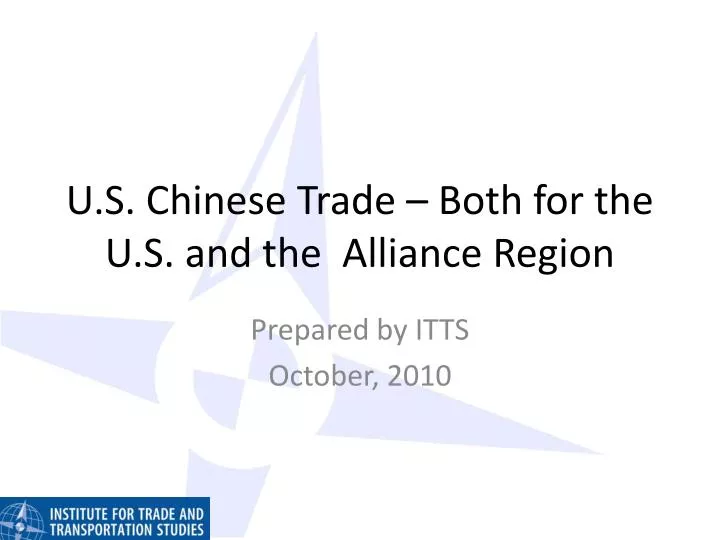 u s chinese trade both for the u s and the alliance region
