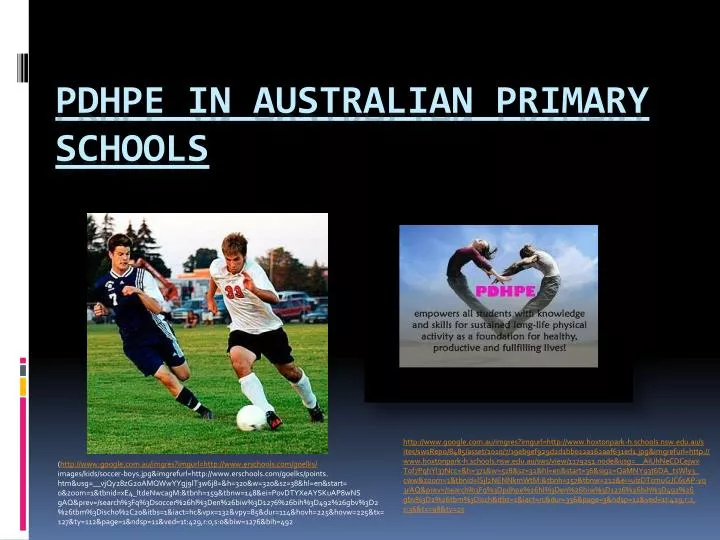 pdhpe in australian primary schools