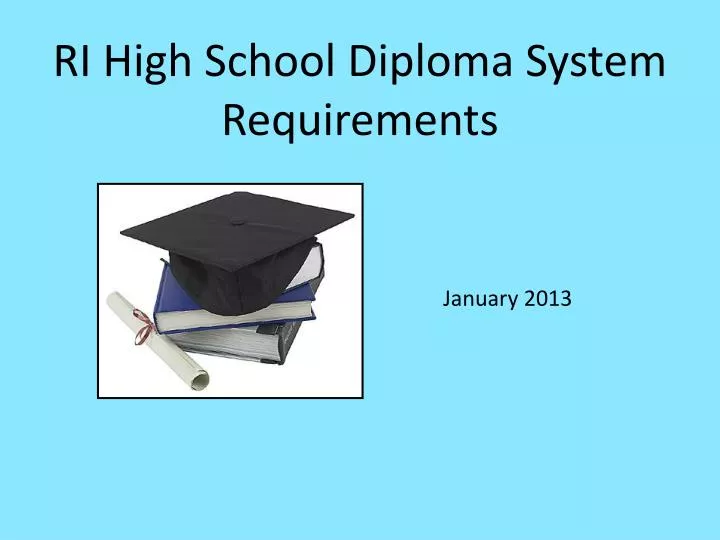 ri high school diploma system requirements