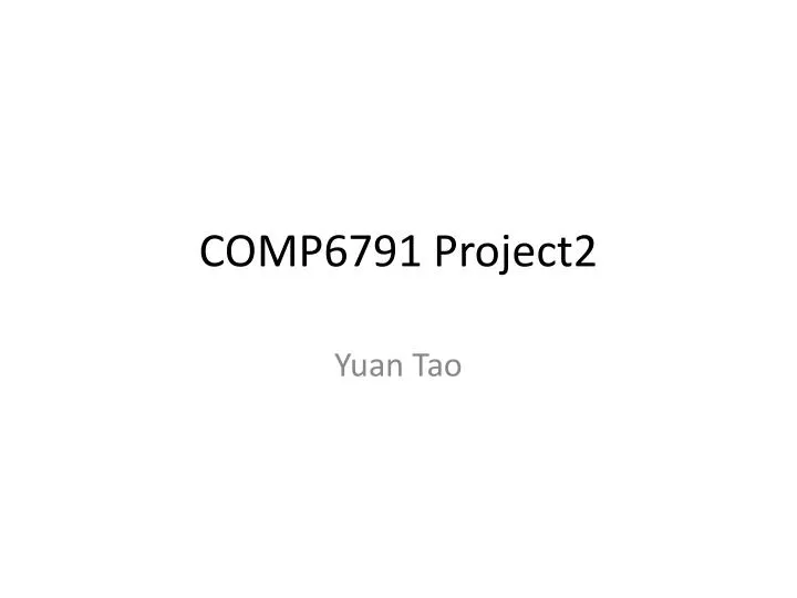 comp6791 project2