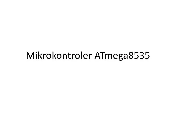 mikrokontroler atmega8535