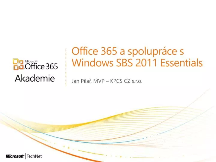 office 365 a spolupr ce s windows sbs 2011 essentials