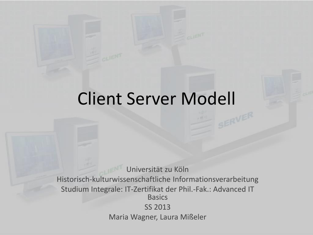 PPT - Client Server Modell PowerPoint Presentation, free download - ID ...