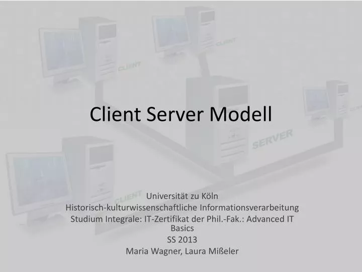 client server modell