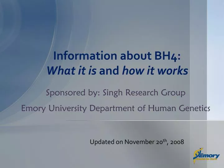 information about bh4 what it is and how it works