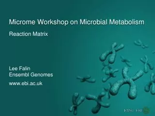 Microme Workshop on Microbial Metabolism