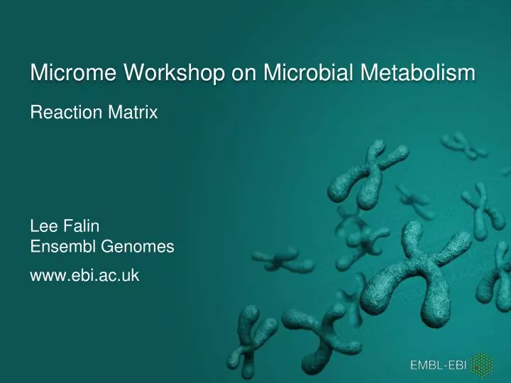 microme workshop on microbial metabolism
