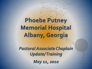 Phoebe Putney Memorial Hospital Albany, Georgia