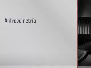 antropometr a
