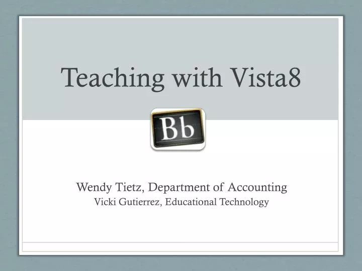 teaching with vista8